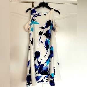 Ralph Lauren floral cold shoulder dress size 10